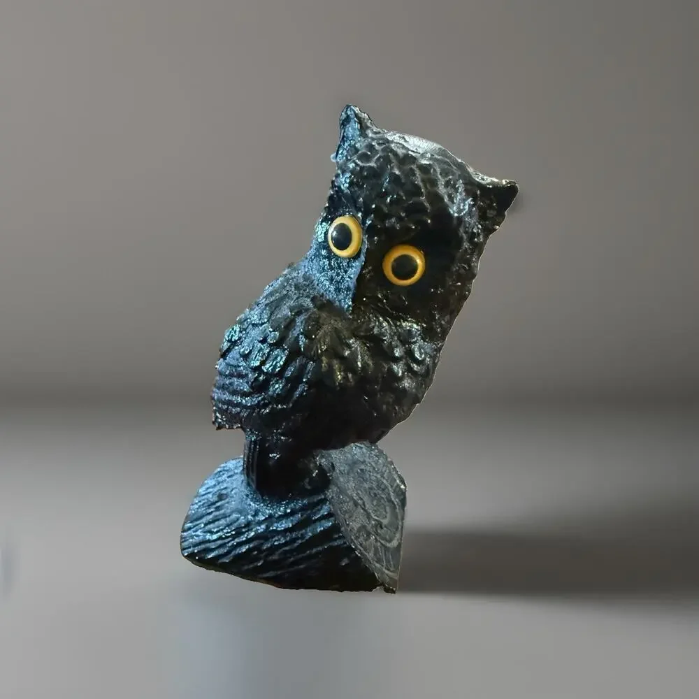 Vintage Pennsylvania Hard Coal Owl Figurine 5.5 Inch Statue